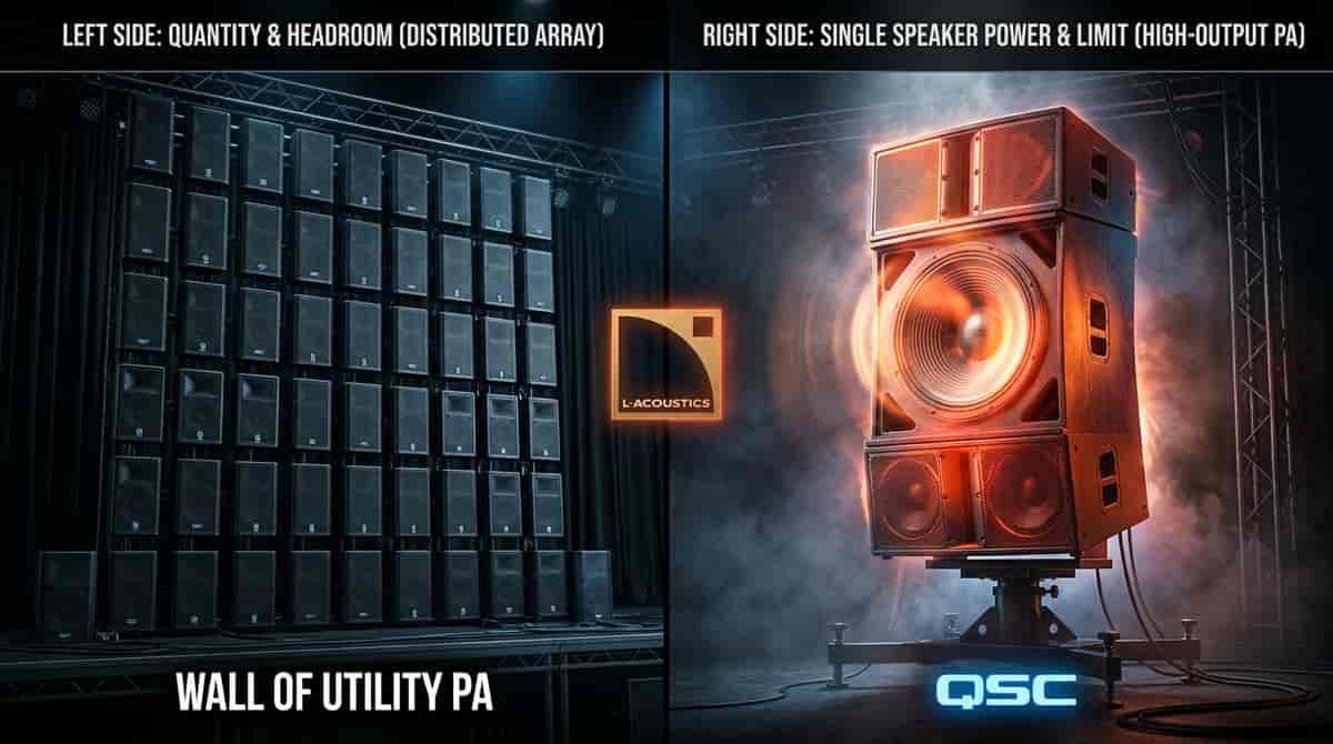 The Headroom Battle: Why 6 Utility Speakers Beat 2 Premium Speakers